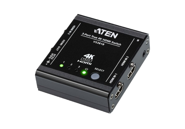 HDMI Switch - 3 Port True 4K 
